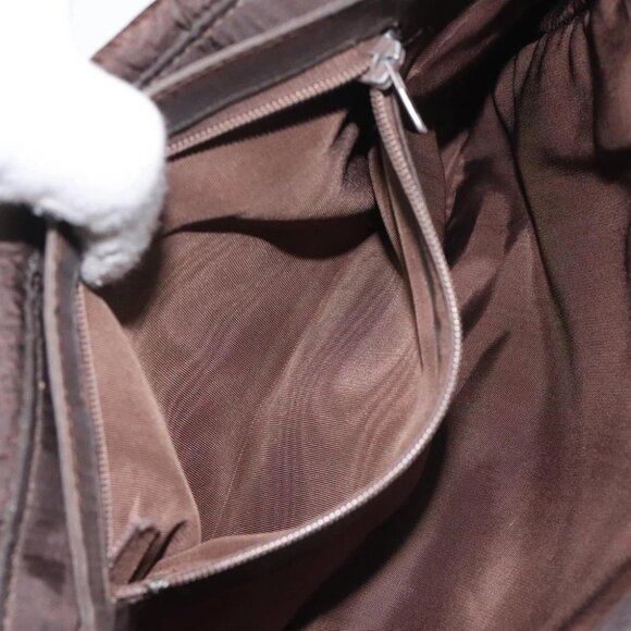 Burberrys Nova Check Shoulder Bag Canvas Beige Gold Auth 114798 - Picture 13 of 16